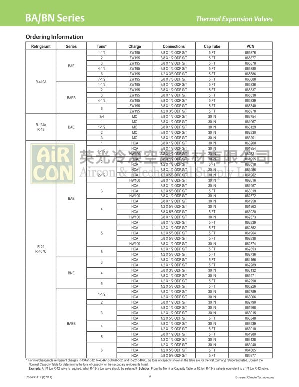 Emerson BAE1-1/2HCA 熱力膨脹閥：圖片 5