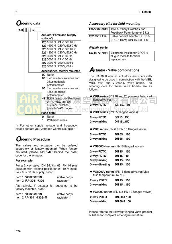 RA3000-7326 電動閥門執行器 - 图片 8