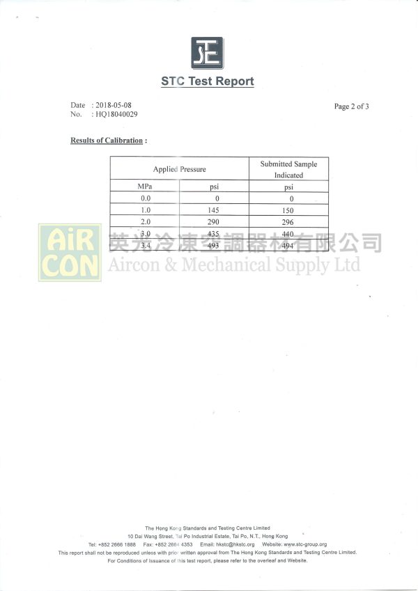 M2-250-DS-CLIM 壓力錶（R410A用） - 图片 3