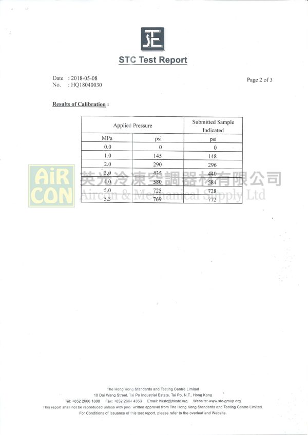 M2-500-DS-CLIM 壓力錶(R410A用） - Image 3