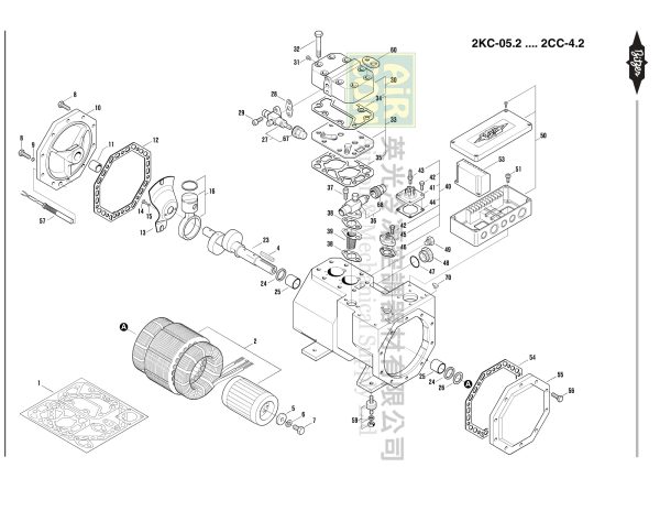 Bitzer 半封閉式製冷壓縮機2匹 2HES-2Y - 图片 4