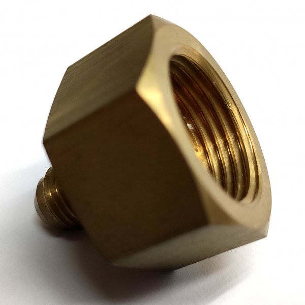 黃銅 BF-HS-UR3-1004 5/8"FF x 1/4"F Brass Fitting Reducer (CO2咀) (5粒裝)：圖片 2