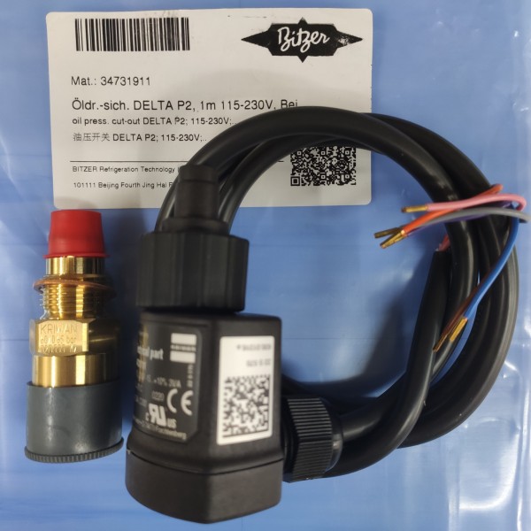 KRIWAN DELTA-P2 油壓差開關 (Bitzer Part no. 34731911 / 34731811)：圖片 2
