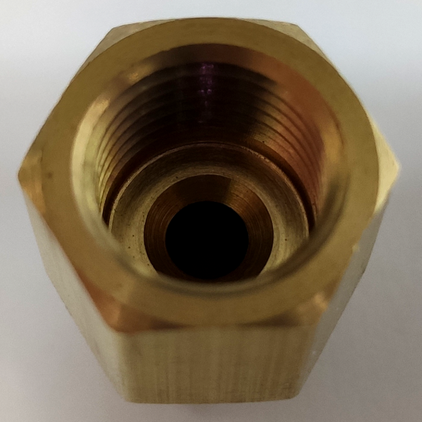 黃銅 BF-HS-U1S-2FP2F 1/4"FP X 1/4"F Brass Fitting Reducer (5粒裝)：圖片 3