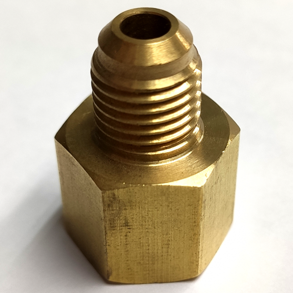 黃銅 BF-HS-U1S-2FP2F 1/4"FP X 1/4"F Brass Fitting Reducer (5粒裝)：圖片 4
