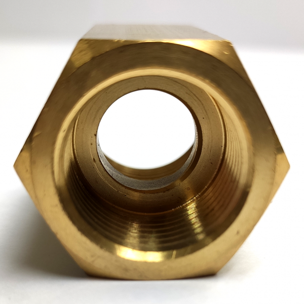 黃銅 BF-HS-GA1010 5/8"FF (尖底) x 5/8"FF (平底) Adaptor for N2 Gas：圖片 4