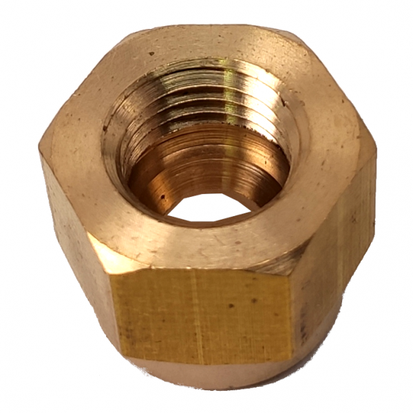 黃銅 BF-HS-NS4-04 1/4"FF Flare Nut (10粒裝)：圖片 2
