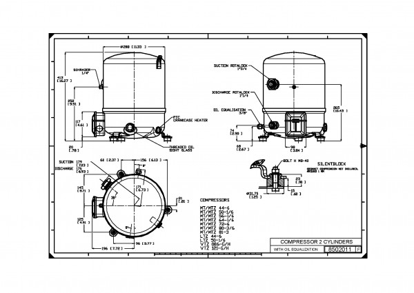 Danfoss MTZ80-3VM 壓縮機 + Valve Set：圖片 3