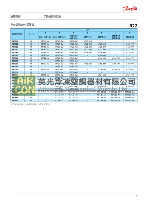 Danfoss MTZ28-4VM 压缩机 + Valve Set - 图片 6