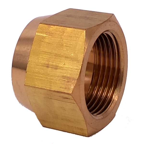 黃銅 BF-HS-NS4-12 3/4"FF Flare Nut (5粒裝)