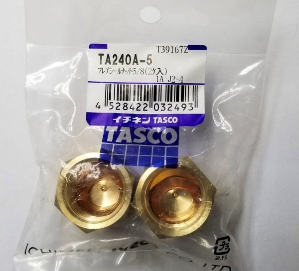 "TASCO" TA240A-5 擴口密封螺母 5/8'' (2粒)