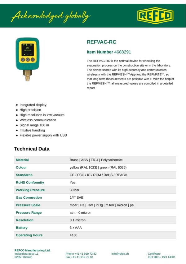 REFCO 4688291 REFVAC-RC - Image 4