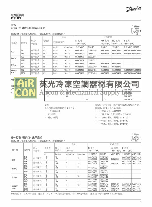 TE 2 熱力膨脹閥 068Z3728 - 图片 2